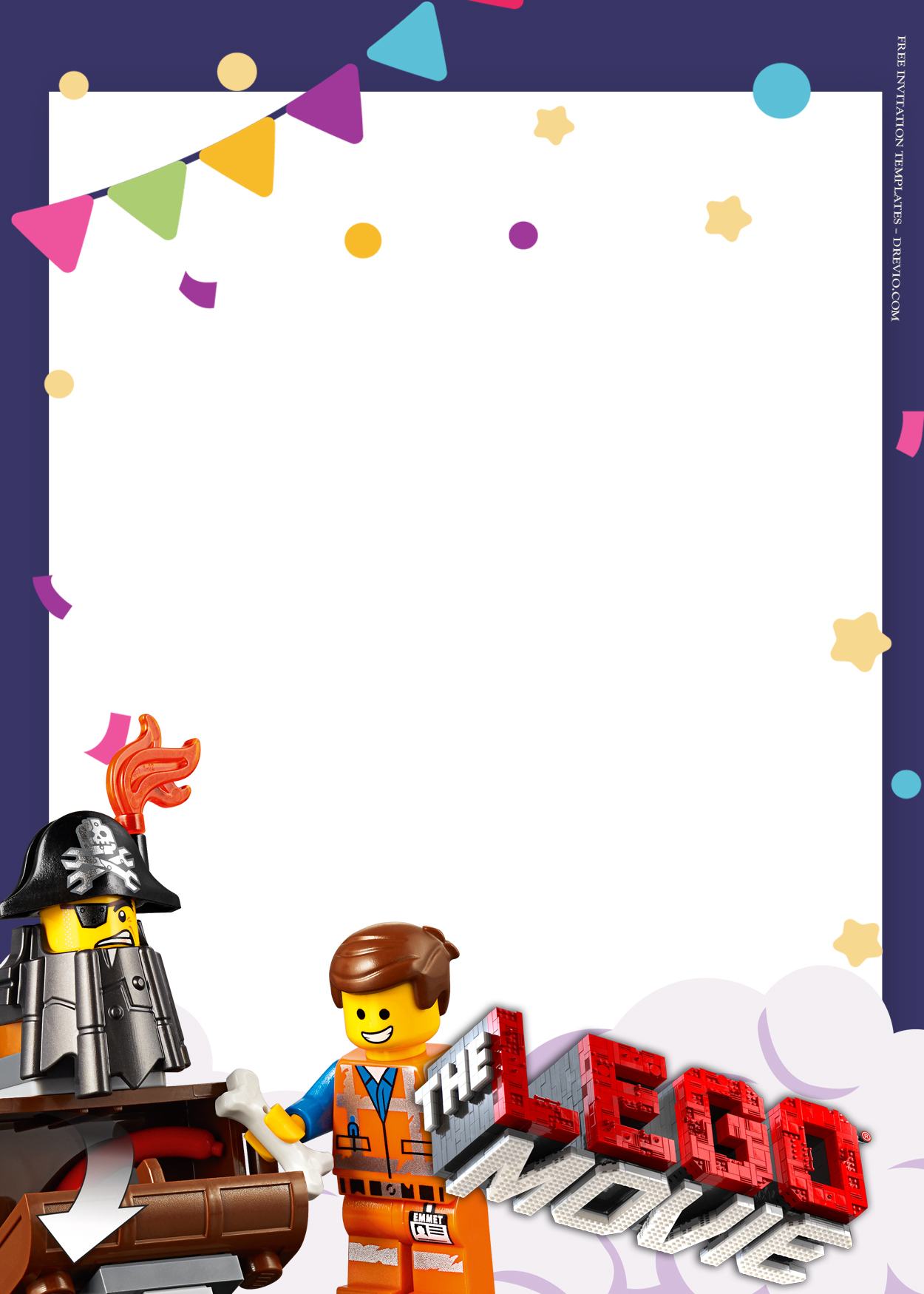7+ Lego The Movie Party Birthday Invitation Templates Three