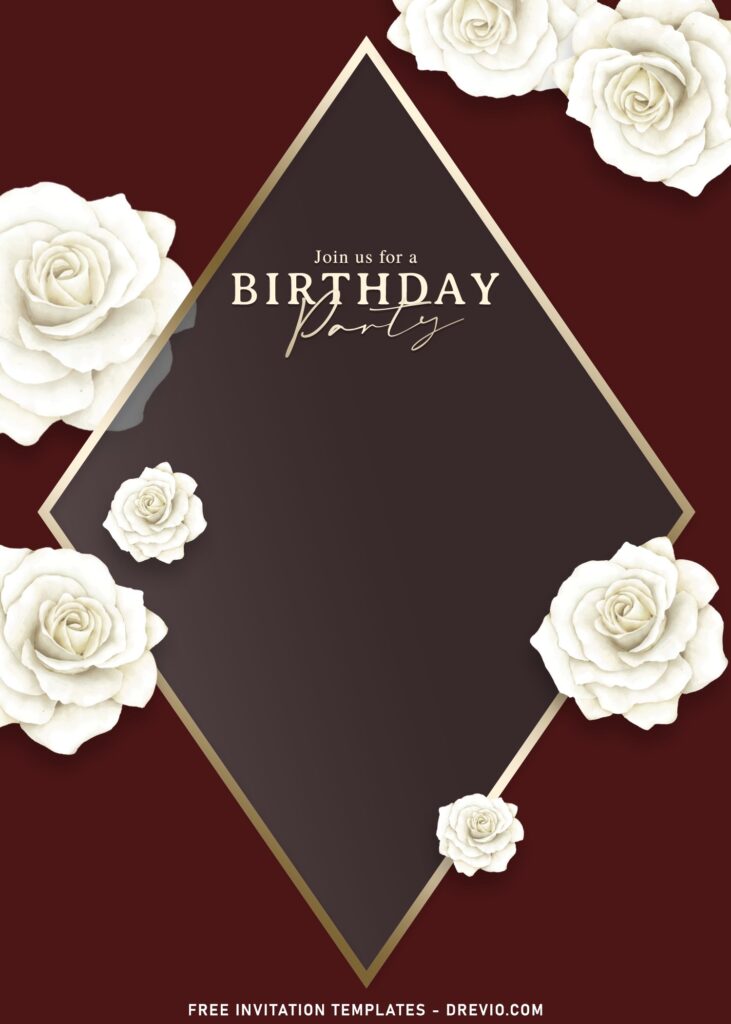 7+ Elegant and Timeless Rose Wedding Invitation Templates with gleaming touch of satin gold