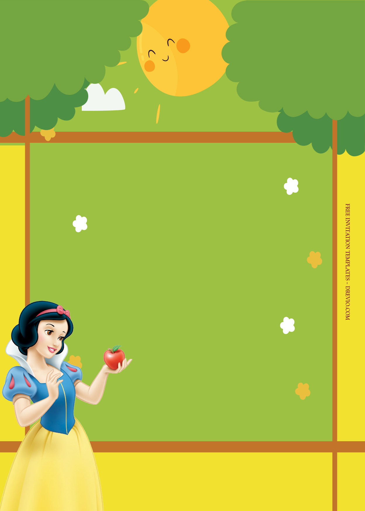 7+ Snow White Summer Mood Birthday Invitation Template Six