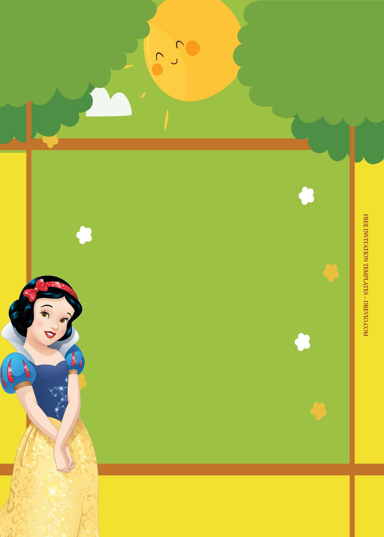 7+ Snow White Summer Mood Birthday Invitation Template Three