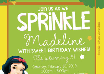 7+ Snow White Summer Mood Birthday Invitation Template Title