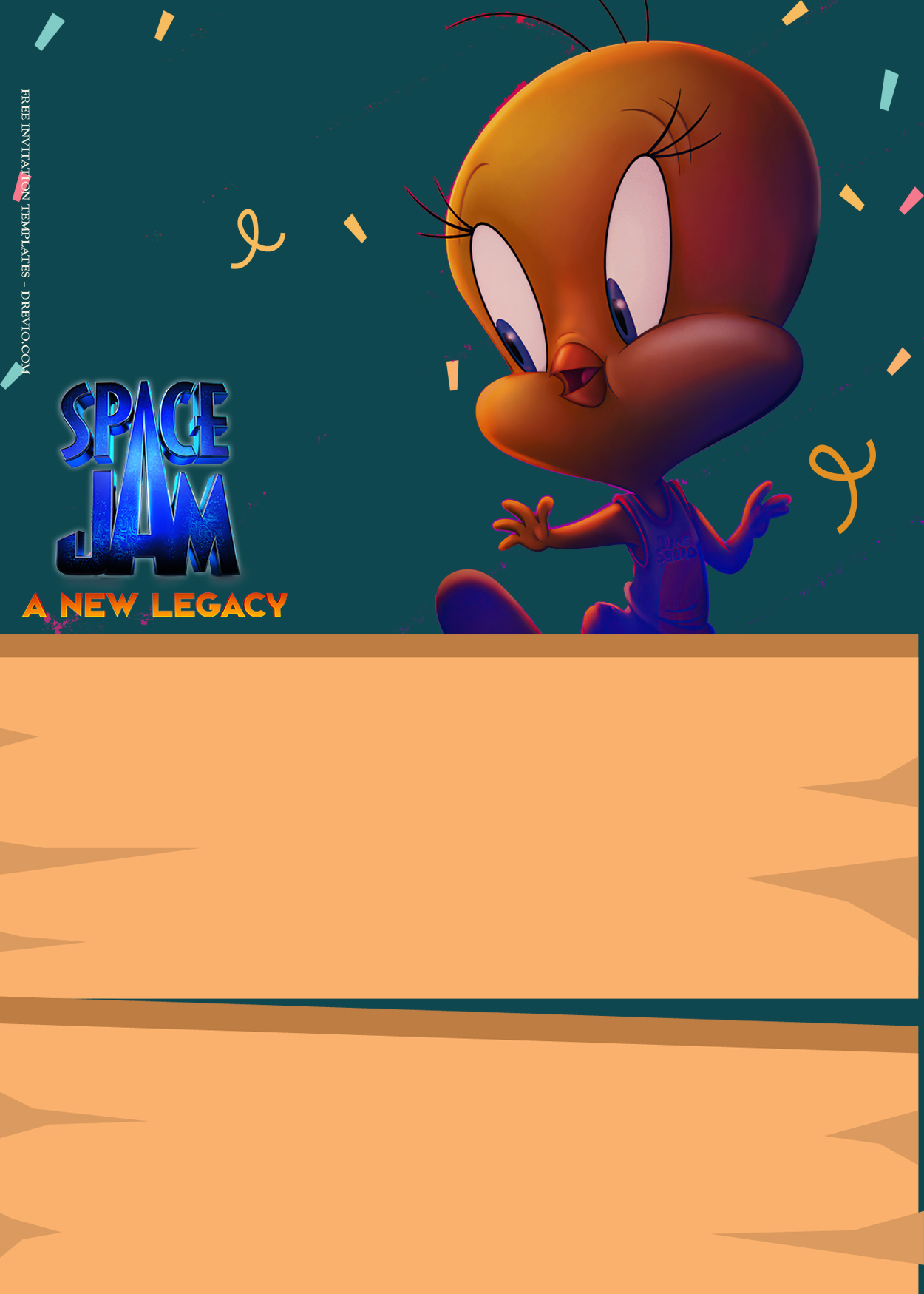 7+ Space Jam A New Legacy Birthday Invitation Templates One
