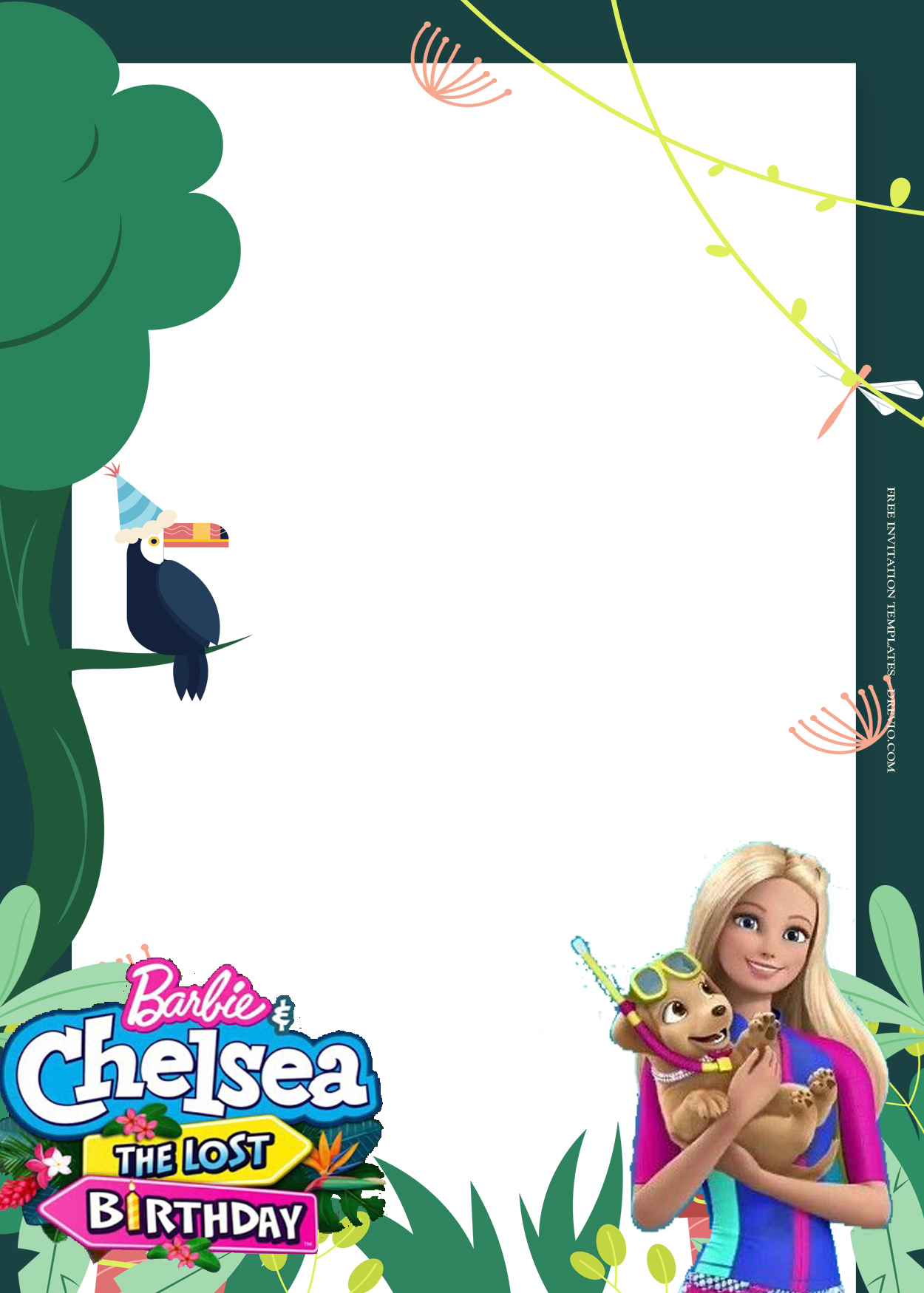 8+ Barbie And Chelsea The Lost Birthday Invitation Templates Five