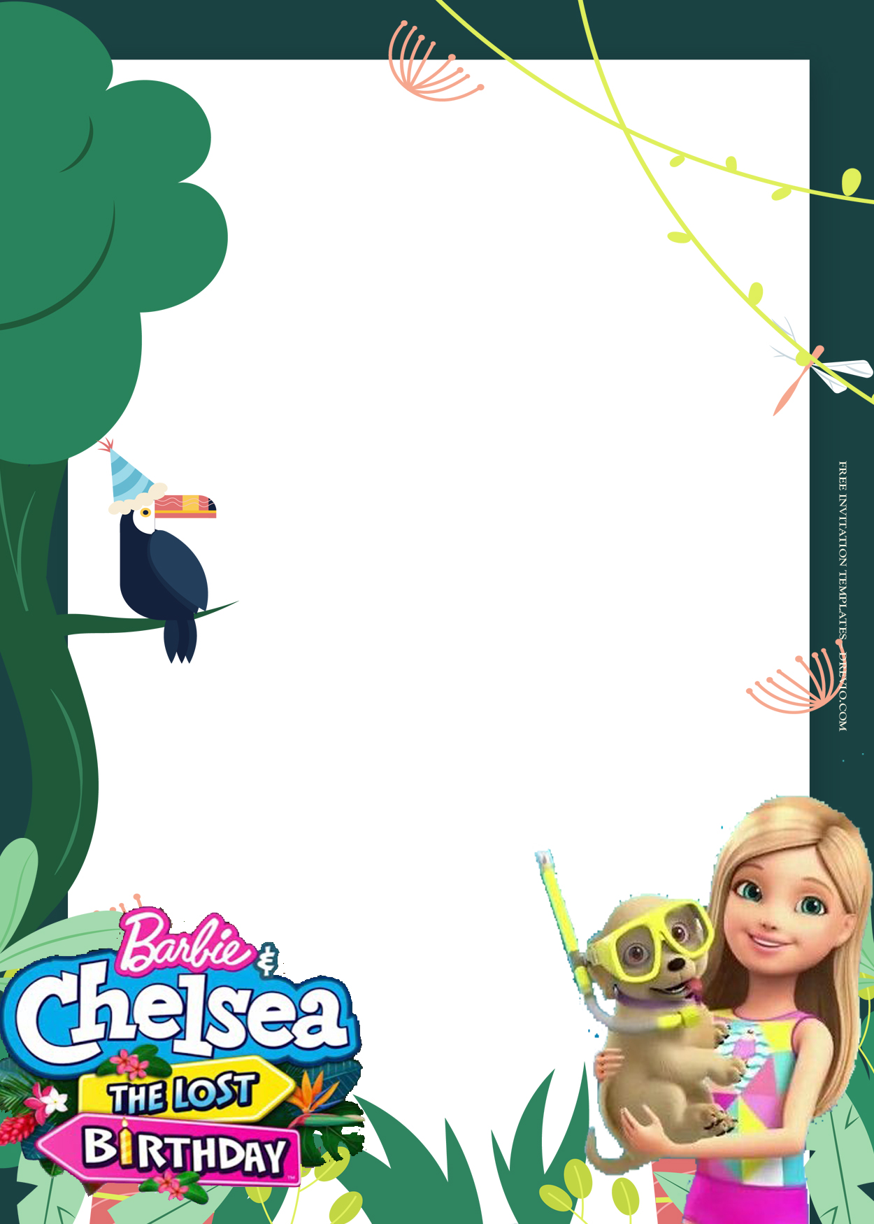 8+ Barbie And Chelsea The Lost Birthday Invitation Templates Four