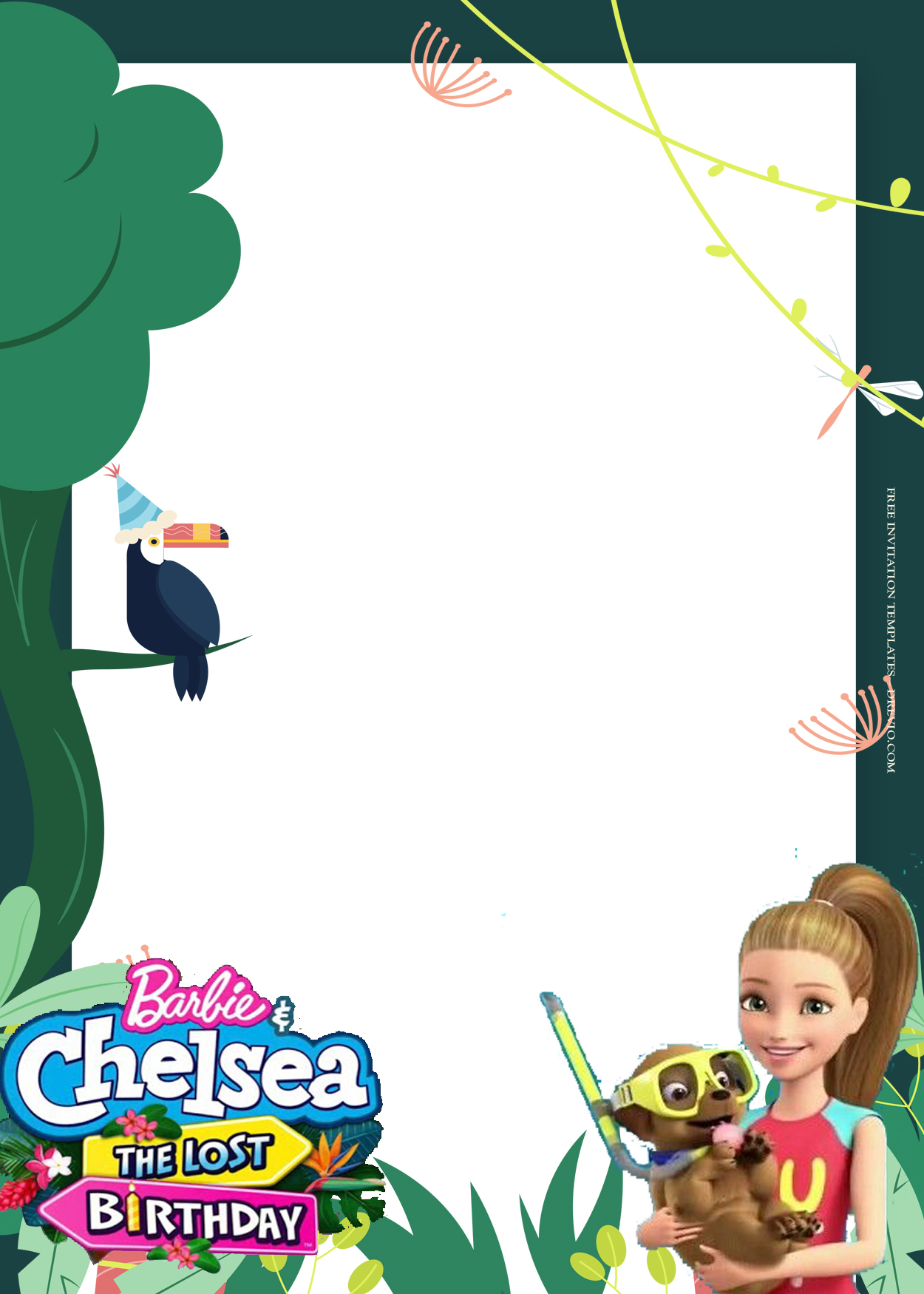 8+ Barbie And Chelsea The Lost Birthday Invitation Templates Six