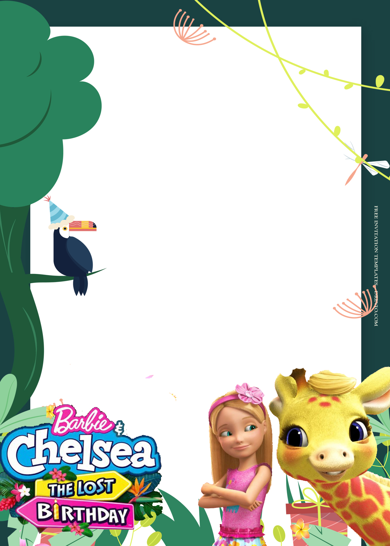 8+ Barbie And Chelsea The Lost Birthday Invitation Templates Two