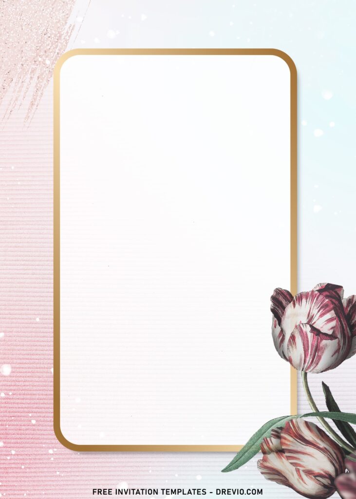 8+ Trending Dark Romance Flowers Birthday Invitation Templates with paper-like background