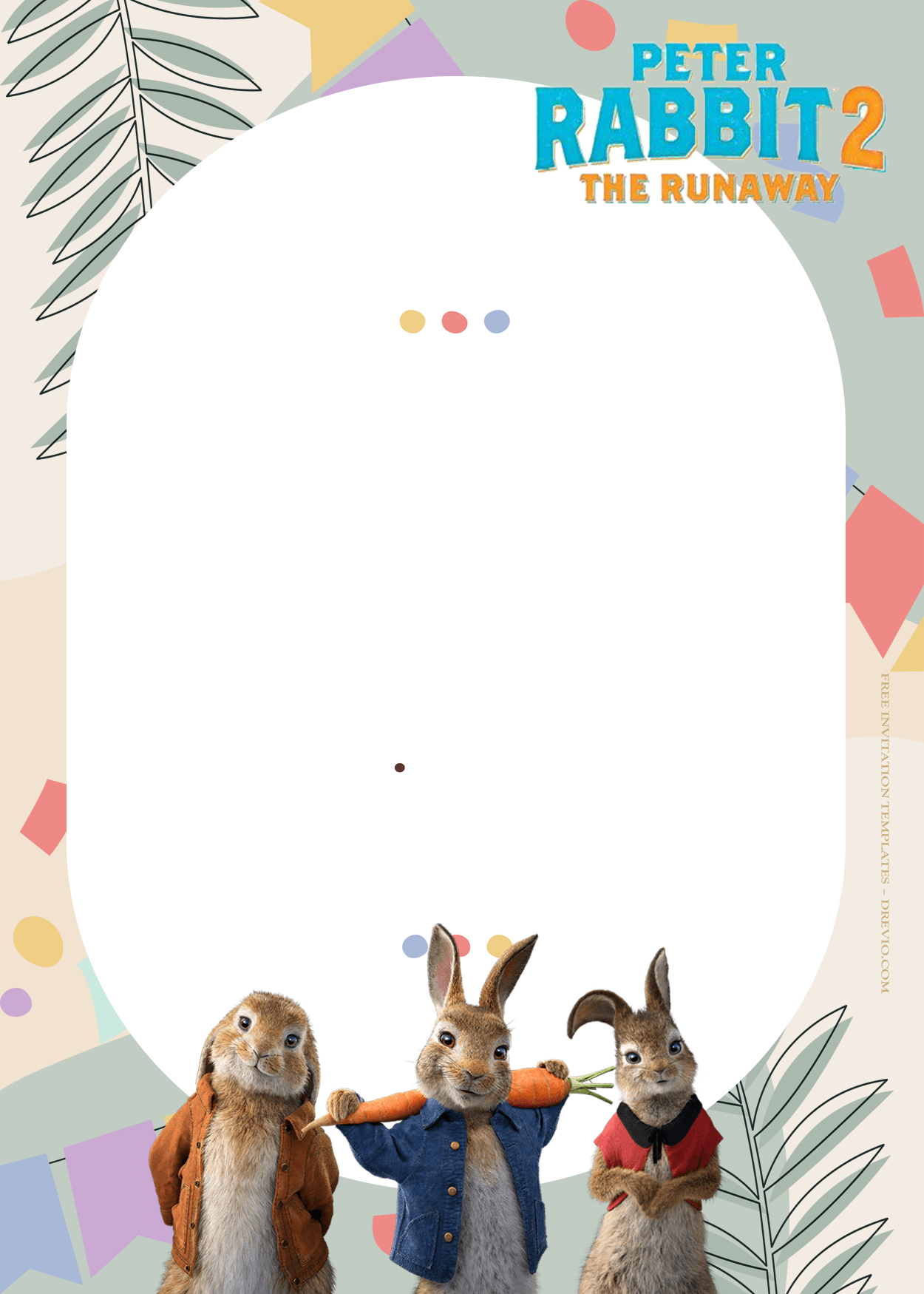 8+ Peter Rabbit 2 The Runaway Birthday Invitation Templates Four