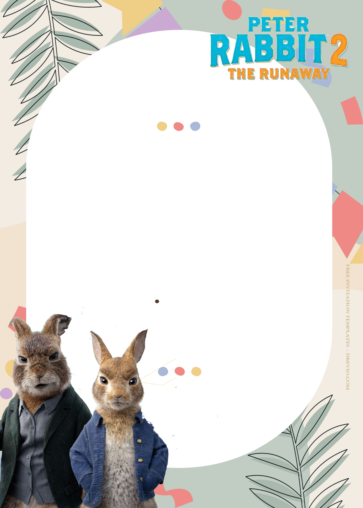 8+ Peter Rabbit 2 The Runaway Birthday Invitation Templates Six