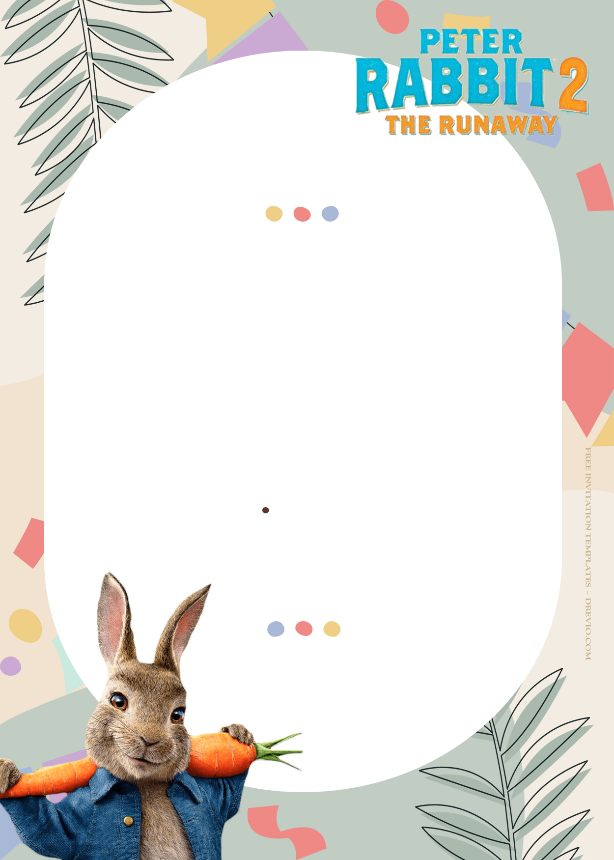8+ Peter Rabbit 2 The Runaway Birthday Invitation Templates Three