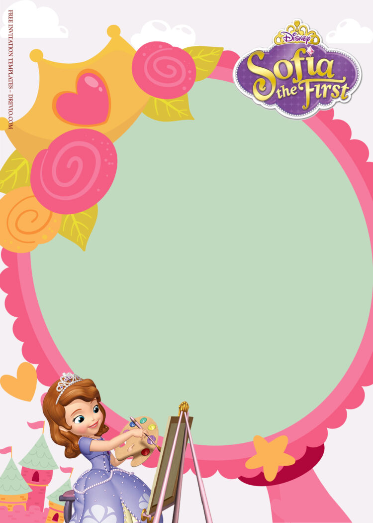 8+ Sofia The First Party Birthday Invitation Templates | Download ...