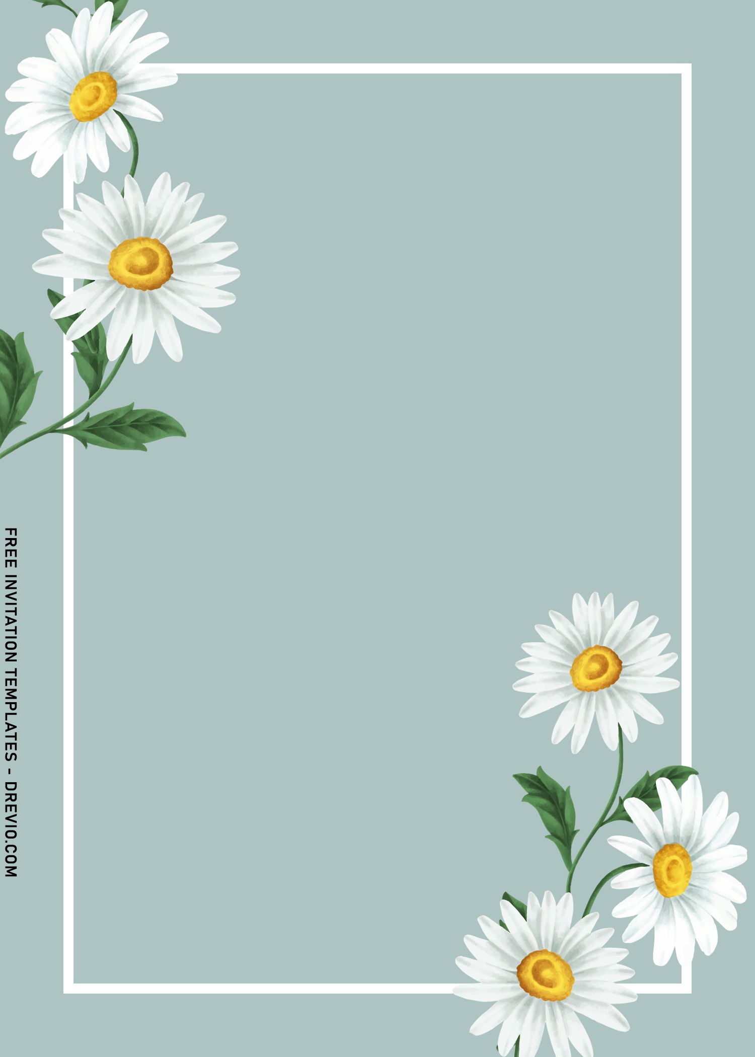 8+ Stylish Daisy Floral Invitation Templates Download Hundreds FREE