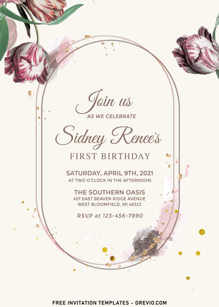 9+ Whimsical Moody Floral Invitation Templates