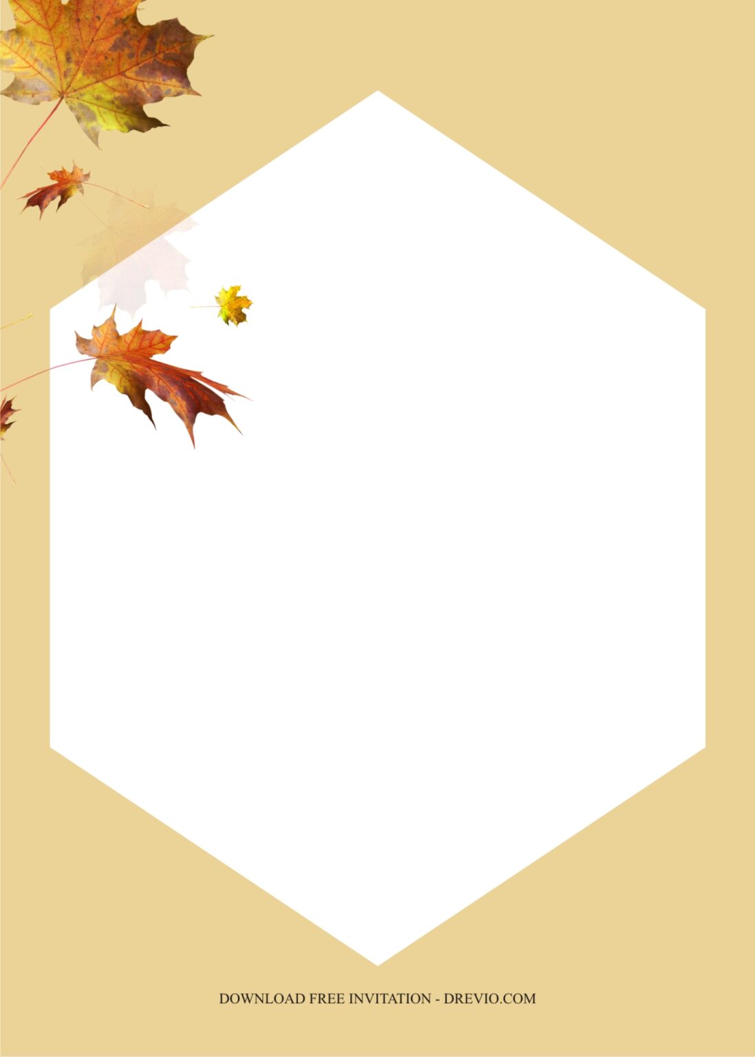 Autumn Flower Invitation Templates, Let’s Celebrate Your Fall Party ...