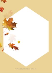 Autumn Flower Invitation Templates, Let’s Celebrate Your Fall Party ...