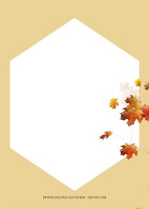 Autumn Flower Invitation Templates, Let’s Celebrate Your Fall Party ...