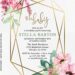 8+ Modern Stylish Geometric Floral Birthday Invitation Templates