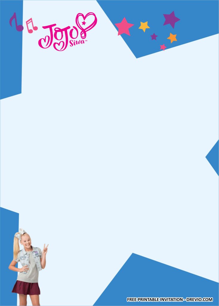 Invitation Template of Jojo Siwa Themed Birthday Ideas - Let’s Party on the Dance Floor 3