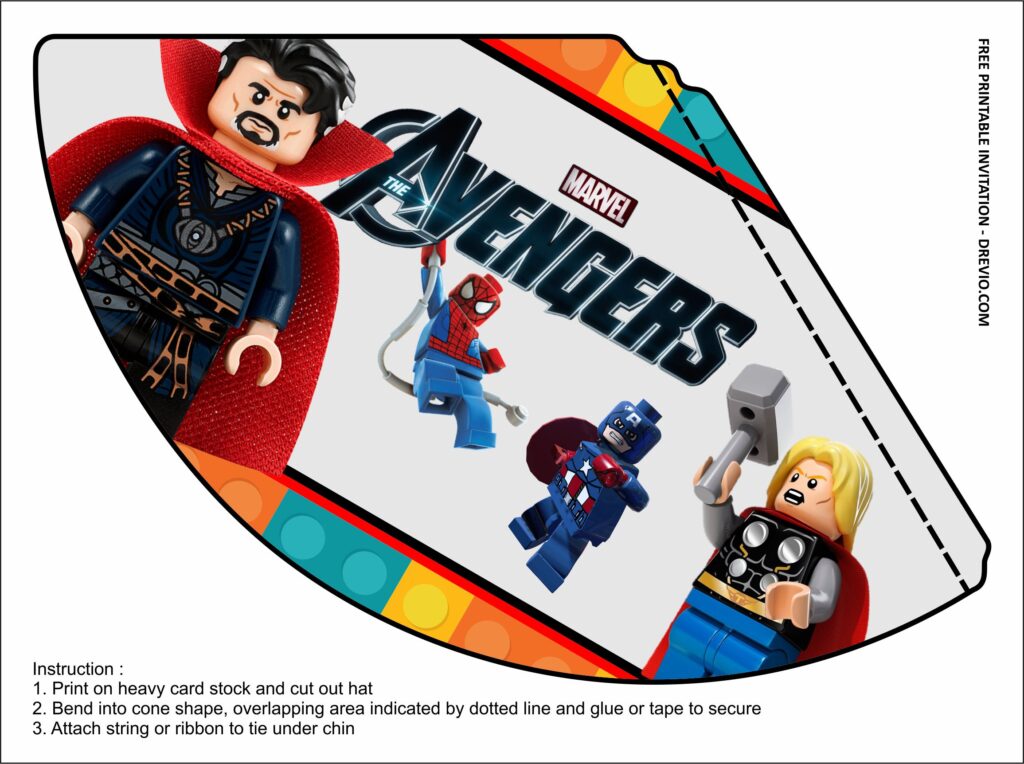 Invitation Template of Awesome Ideas to Throw a Lego Avengers for Your Boy Birthday Bash 2