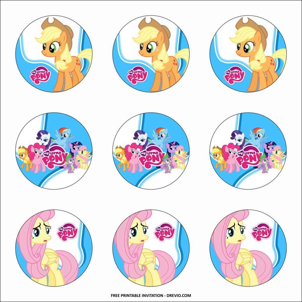 Invitation Template of My Little Pony Themed Party Ideas & Fun Games 1