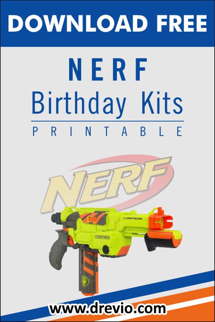 Invitation Template of Throwing a Safety NERF Gun Themed Party  5