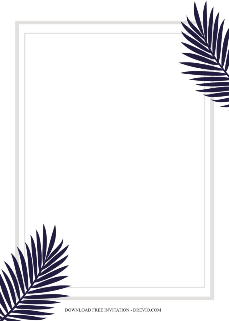 Invitation Template of 7+ Free Palm Leaf Party Invitation Templates You Will Love 1