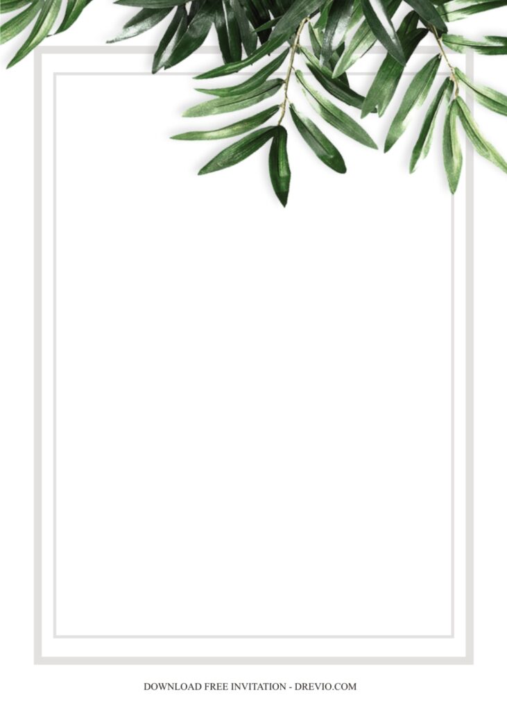 Invitation Template of 7+ Free Palm Leaf Party Invitation Templates You Will Love 7