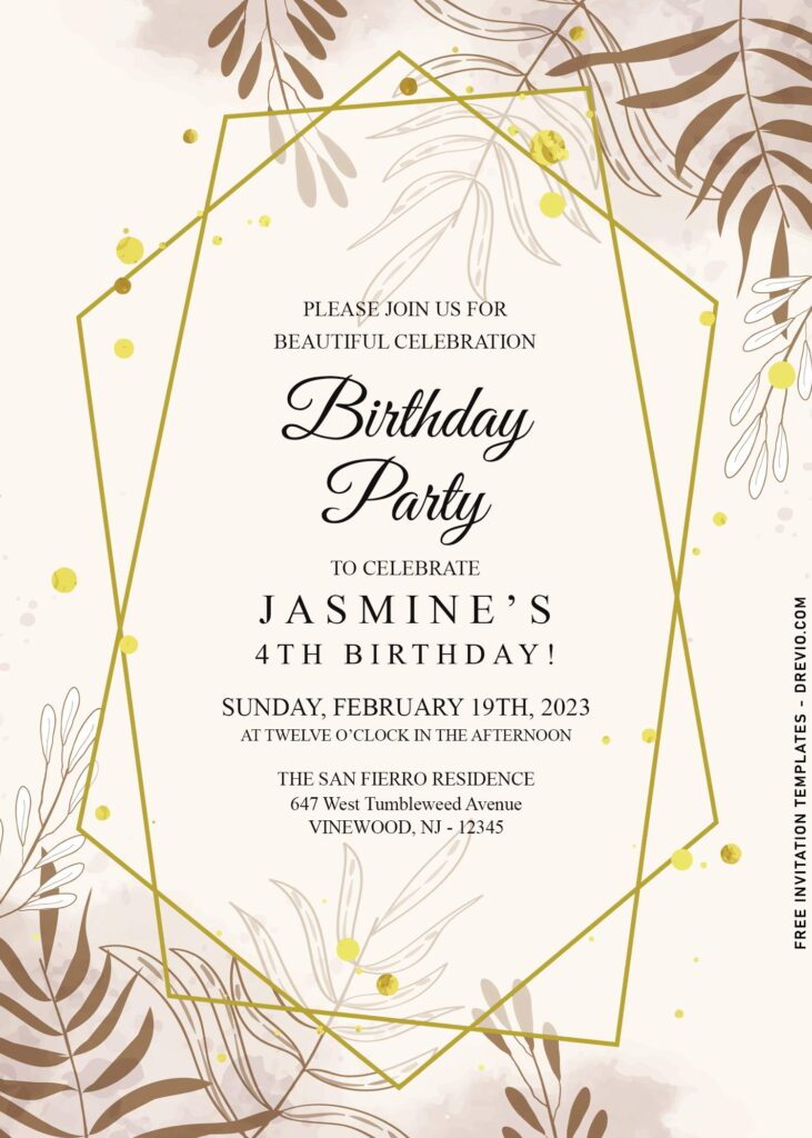 11+ Gentle Summer Greenery Birthday Invitation Templates