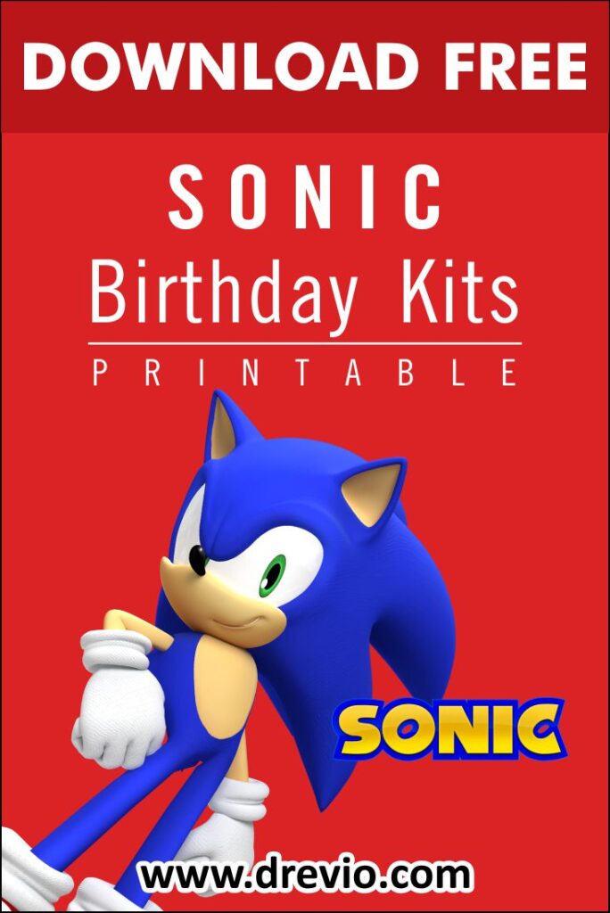 Invitation Template of Sonic the Hedgehog Party Decorating Ideas + Birthday Kit 5