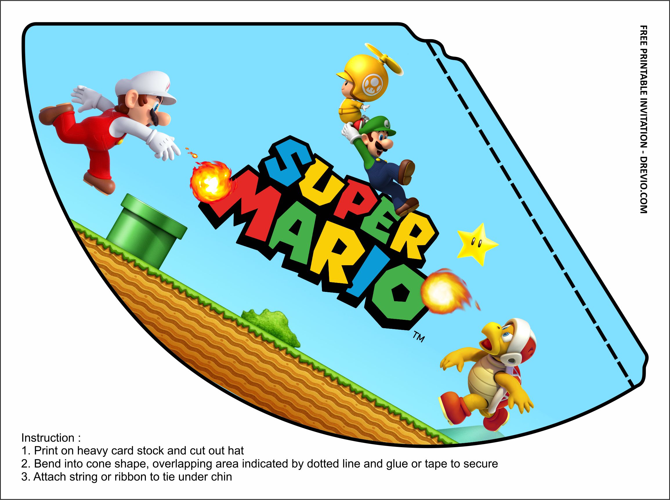 Super Mario Bros. Babies Shaped Pull-String Pinata 