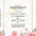 10+ Beautiful Watercolor Peach Flowers Birthday Invitation Templates