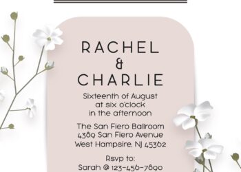 10+ Fascinating Minimalist Floral Save The Date Invitation Templates