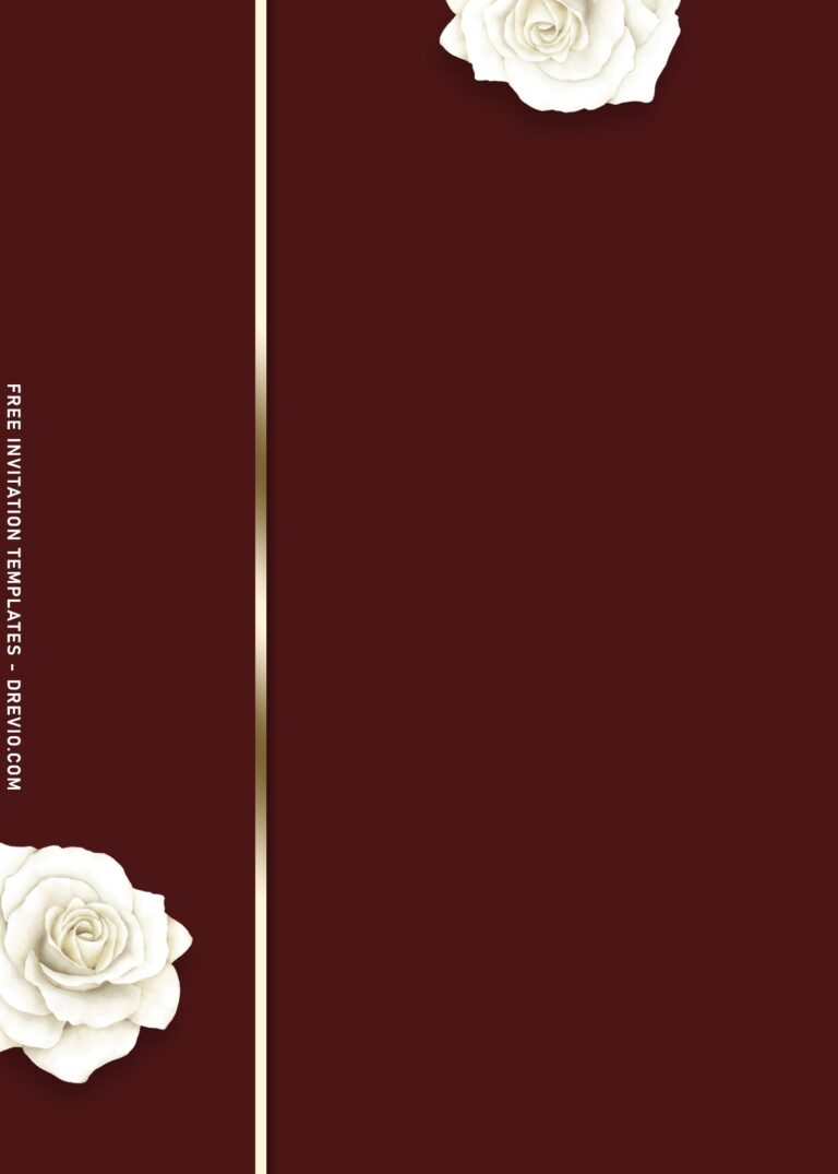 10+ Classy White Rose Sixteenth Birthday Invitation Templates 