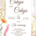10+ Over The Summer Floral Gold Wedding Invitation Templates Title