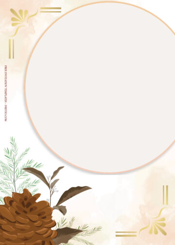 7+ Autumn Memories Floral Gold Wedding Invitation Templates | Download ...