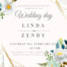 7+ Pastel Blue Gold Floral Wedding Invitation Templates Title