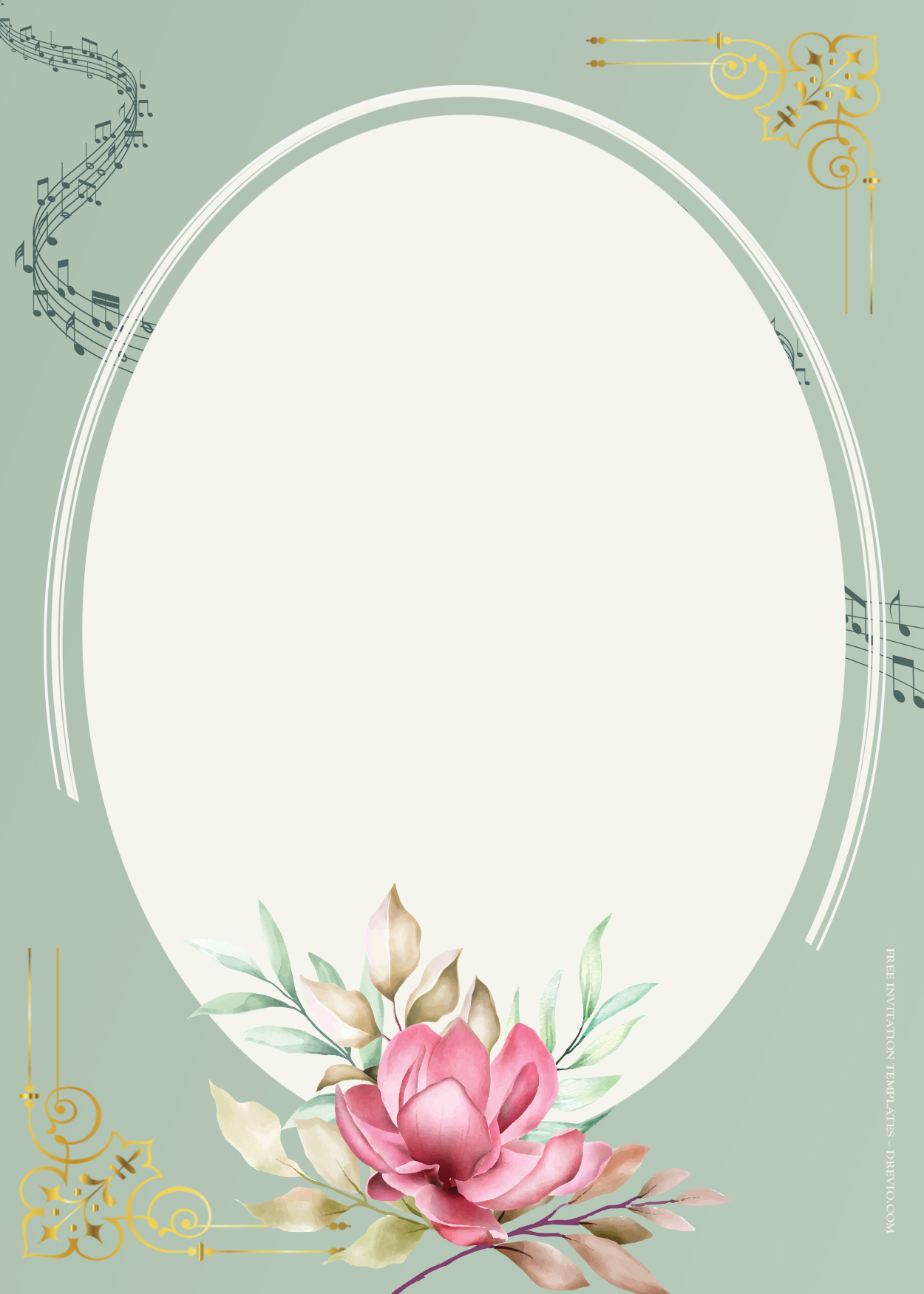 8+ Floral In An Egg Gold Wedding Invitation Templates Eight
