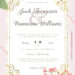 8+ Little Pink Floral Gold Wedding Invitation Templates Title