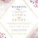 8+ Purple Delight Floral Gold Wedding Invitation Templates Title