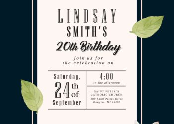 9+ Blossoming White Flowers Invitation Templates For Modern Events