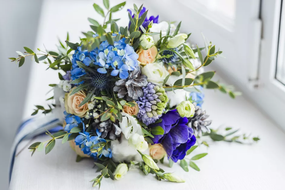 Blue Flower Bouqets (Credit : The Spruce)