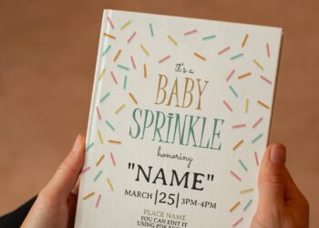 (Free Editable PDF) Baby Sprinkle Invitation Templates For All Ages with