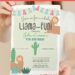 (Free Editable PDF) Chic Whole Llama Fun Birthday Invitation Templates