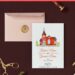 (Free Editable PDF) Beautiful Church Wedding Invitation Templates with beautiful red church