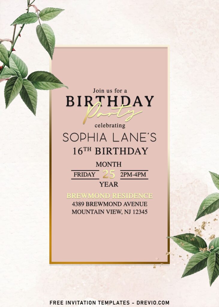 10+ Minimal Spring Themed Invitation Templates For Any Events
