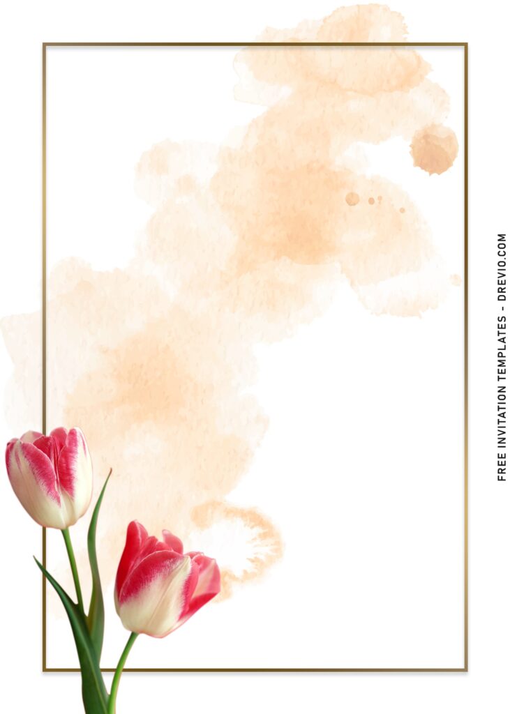 Invitation Template of 9+ Minimalist Tulip Floral Birthday Invitation Templates 5