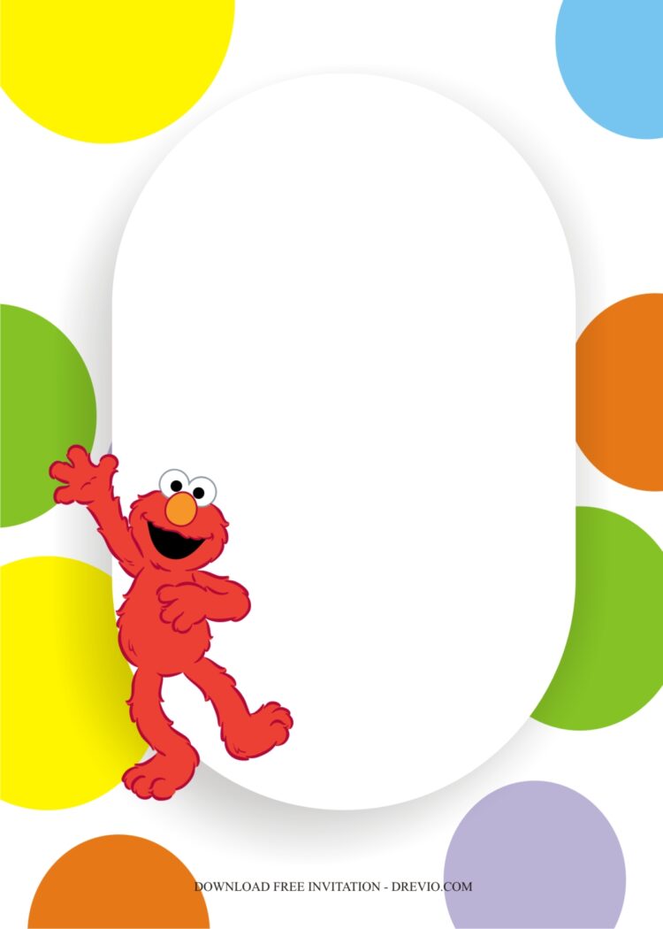 Elmo Birthday Invitation Template5 