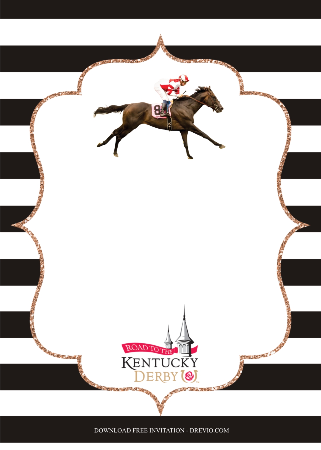 Kentucky derby invitation template6 Download Hundreds FREE PRINTABLE 