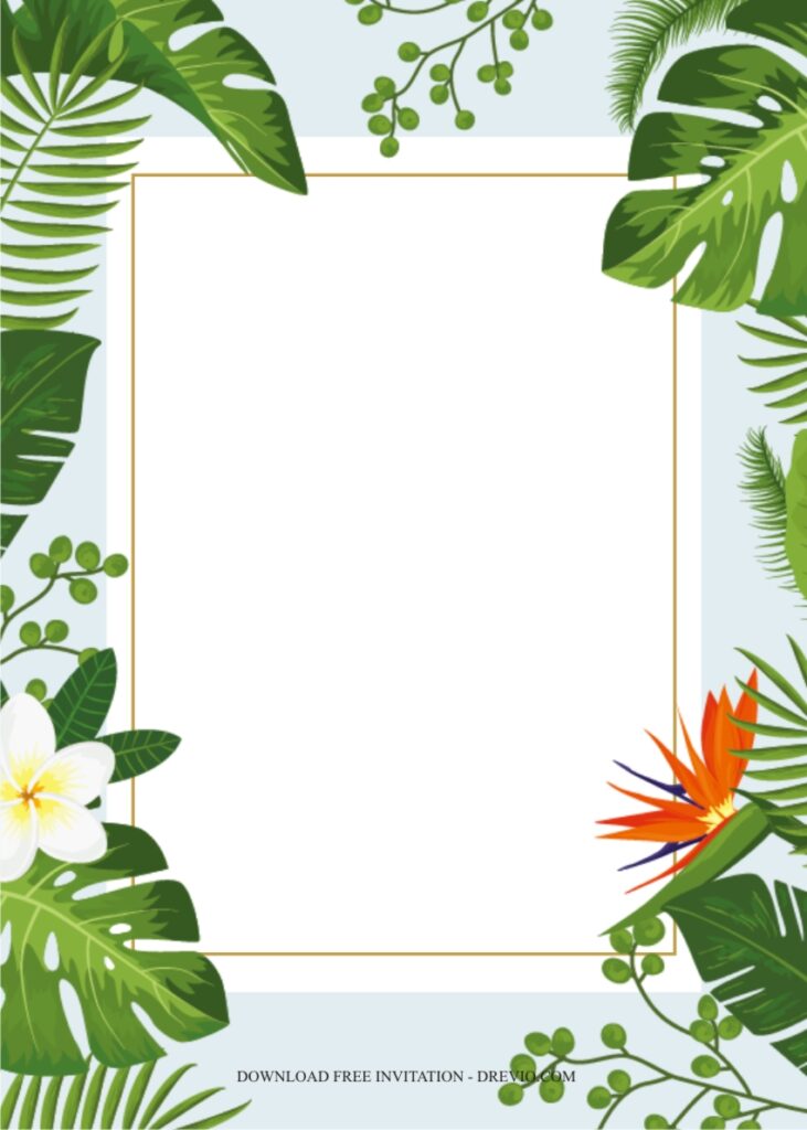 Invitation Template of Hawaiian Luau Party Ideas: Enjoy Your Summer Time 7