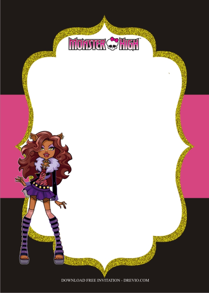 monster_high_invitation_template3 | Download Hundreds FREE PRINTABLE ...